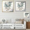 thumbnail image 4 of Designart "Teal Dream Catcher delicate Weavings" Landscapes Floater Framed Canvas Print, 4 of 7