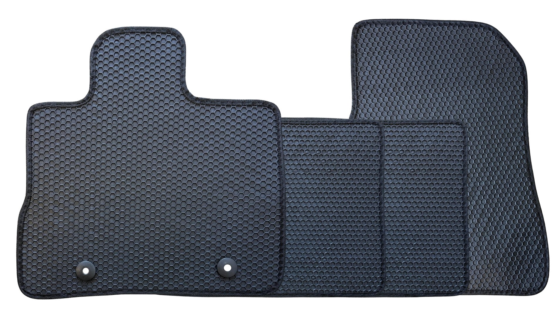 All Weather Floor Mats for 2010 to 2017 Chevrolet Equinox and GMC Terrain, Front and Rear, Honeycomb Design