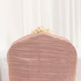 thumbnail image 5 of Efavormart Dusty Rose Crinkle Crushed Taffeta Banquet Chair Cover, Reusable Wedding Chair Cover, 5 of 5
