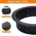 thumbnail image 4 of Fire Pit Ring, Round Fire Pit Ring Insert for Outside Wood Burning, DIY Outdoor Fire Pit Liner Ring for Garden, Patio, Backyard or Camping, 3mm Thick Metal Steel, 4 of 7