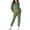 Green, variant on UAMVSH Women's Fashion Tracksuit Sets Printed Full Zipper Hoodie Tops and Lightweight Casual Straight Leg Pants Party Clubwear(LargeBlack)
