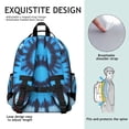thumbnail image 5 of Blue Tie Dye Spiral Pattern Backpack for School,Cute School Bag,Schoolbag with Adjustable Shoulder Straps & Padded Back,15.25"x11.5"x5.25", 5 of 5