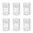 thumbnail image 2 of 6Pcs Transparent Plastic Loose Powder Bottles with Flip-Lid Design for Storage and DIY Makeup Fits, 2 of 5