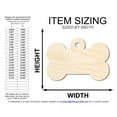 thumbnail image 2 of Unfinished Wood Bone Dog Tag Shape 30" / 1/4", 2 of 3