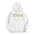 thumbnail image 2 of CONFREE Men's Hoodie Letter Prints Hoodies For Men Graphic Long Sleeve Casual Pullover Hooded Sweatshirts With Pockets, 2 of 8