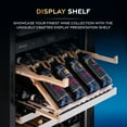 thumbnail image 3 of Newair ESTATE Wine Fridge Dual Zone 160 Bottle Capacity in Seamless Stainless Steel, 3 of 18