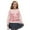Cute Pig Heart Pink, variant on COEQINE Girls Long Sleeve Cardigan with Print, Lightweight Polyester Crewneck Button Front Jacket, Soft Machine Washable Top for School and Casual Wear, Ages 5-6, Santa Claus Pink