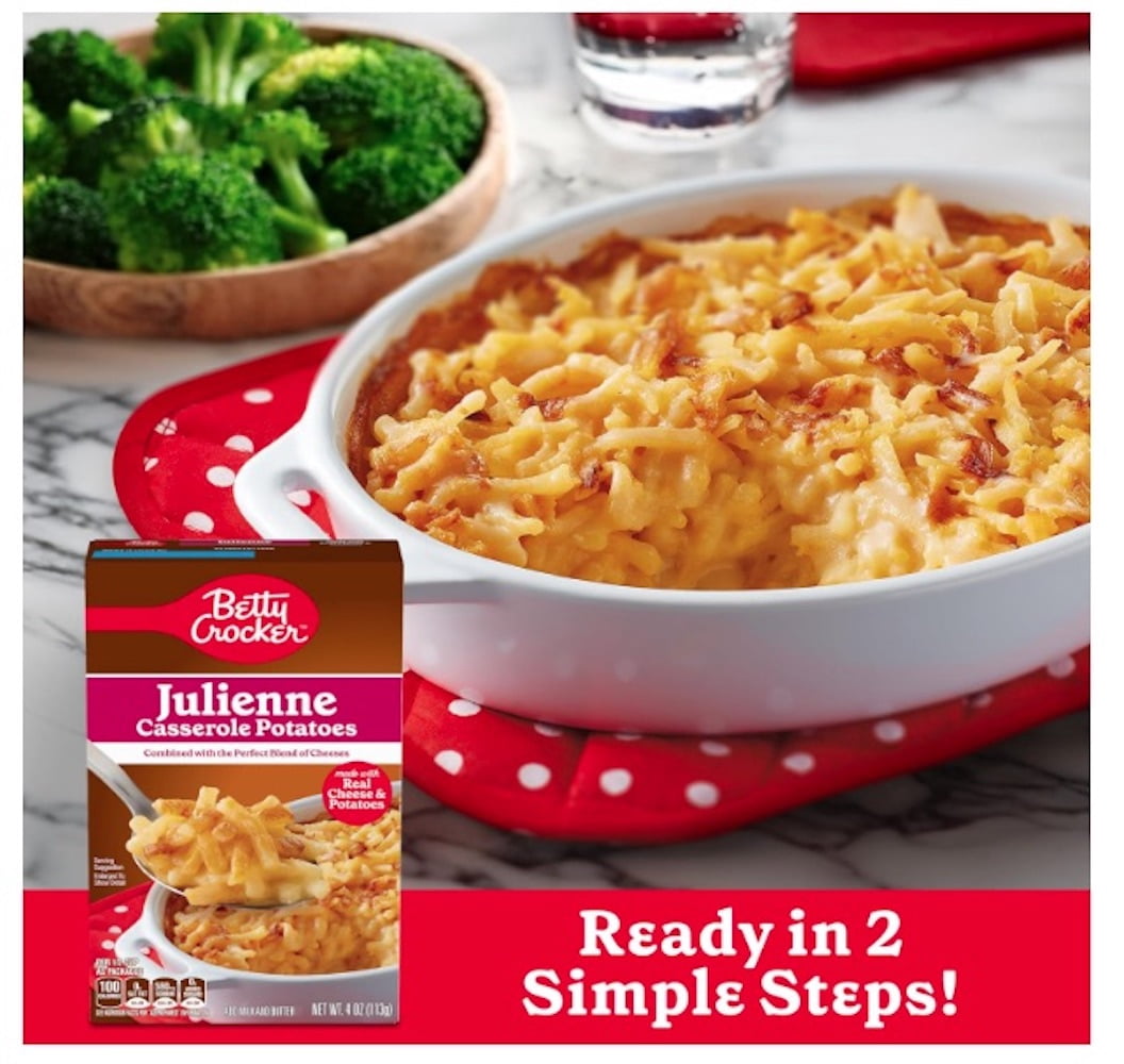 Betty Crocker Julienne Casserole Potatoes 4 oz (Pack of 8)