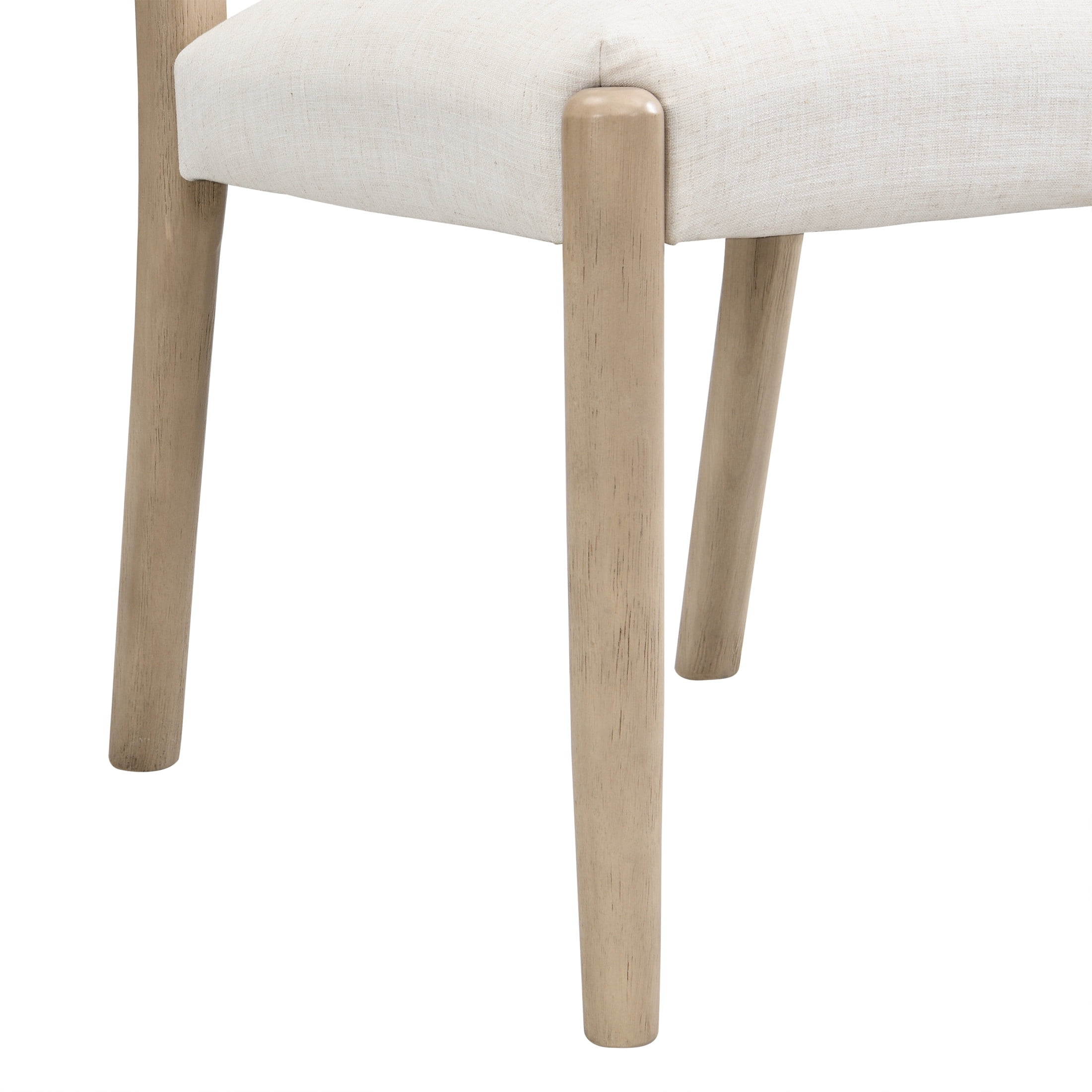 Christopher Knight Home 5-Piece Square Dining Table Set with Upholstered Armless Chairs, Light Ash+Beige
