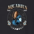 thumbnail image 3 of Wild Bobby Aquarius Air Water Sign, January 19 February 18, Star Constellations Horoscope Zodiac Birthday Birth Month Stone Gift for Men Women Unisex Crewneck Sweatshirt, 3 of 6