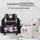 thumbnail image 2 of Bonita mochila escolar de Sanrio Kuromi con dibujos animados Kawaii para niños, estudiantes de secundaria, alta capacidad, ultraligera, resistente al agua, 2 of 5