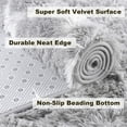 thumbnail image 4 of Lochas Shag Area Rug Modern Indoor Plush Fluffy Rugs Geometric Moroccan Rugs for Bedroom Living Room Nursery Home Decor,4x6ft,Light Grey/White, 4 of 7