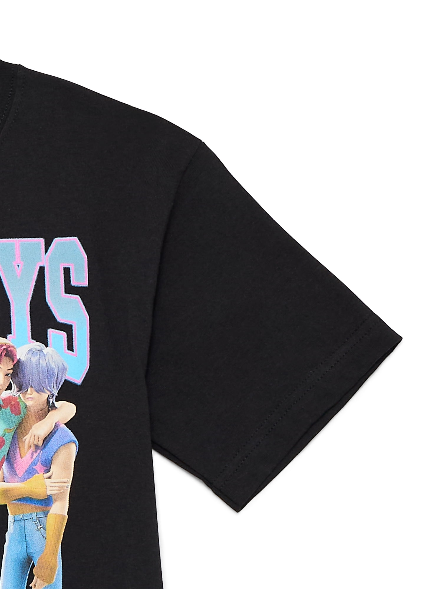 KPop Demon Hunters Boys Graphic Tee with Short Sleeves, Sizes XS-2XL