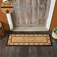 thumbnail image 3 of VHC Brands Coir Welcome Door Mat, Entry Rug, with PVC Backing, for Indoor Outdoor Use, Connell Collection, Rectangle 17x48 Doormat, Welcome to Our Prim Homestead, Natural, 3 of 6