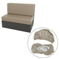 thumbnail image 3 of Lijie Cushion Slipcovers Elastic Washable RV Dinette Cushion Covers Bench Cover Khaki, 3 of 6