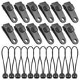 thumbnail image 2 of Clips de lona para tienda LYD, 12 piezas, abrazaderas de tornillo para lona para tiendas de campaña, 2 of 2