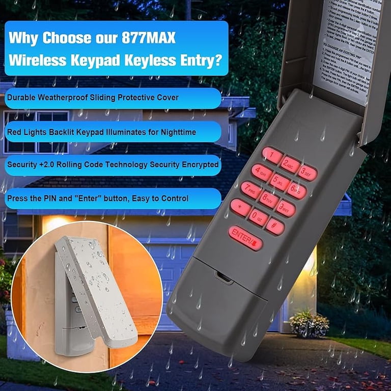 2 Garage Door Opener Remote for LiftMaster Chamberlain Craftsman