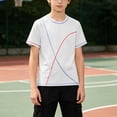 thumbnail image 6 of DAETIROS Boys Quick Dry Athletic Shirts Short Sleeve Crew Neck Workout T-Shirt Cooling Lightweight Sporty Summer Tee, 6 of 8