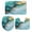 Multicolor, variant on Abstract Marble Texture Bathroom Rugs Set Vintage Purple Black Fluid Non Slip Absorbent Soft Bath Mats 3 Piece Set with Bathroom Rug, U-Shaped Floor Mat, Toilet Seat Cover Small Size