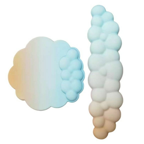 Zeiwohndc 1 Set Cloud Keyboard Mouse Wrist Pad Typing Wrist Support Hand Wrist Mat