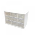 thumbnail image 1 of Girl 9 Grids Parts Drawer Desktop Storage Box Organizer  Plastic Dust-proof Storage Container  for Stationery Cosmetic Jewelry Pearl Earrings Makeup, 1 of 14