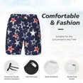 thumbnail image 2 of Kdxio Watercolor Stars Print Men's Swim Trunks with Compression Liner 7 Inch Inseam Quick Dry Swim Shorts, 2 of 5