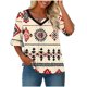 thumbnail image 4 of Camiseta Casual de Cuello Redondo de Manga Corta de las Mujeres, Poliéster Ligero para la Primavera Diaria Y el Uso de la Fiesta, 4 of 6