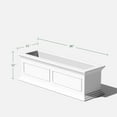 thumbnail image 2 of Veradek Brixton Window Box 36" Planter 2 Pack White, 2 of 7