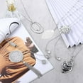 thumbnail image 3 of 6Pcs Fashion Y-Necklace Collection, Sparkling Rhinestone & Alloy Layering Chains, Adjustable Long Necklaces for Women, Perfect Gift for Christmas & Birthday, 3 of 7