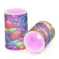 thumbnail image 5 of Colorful Cartoon Fruits Illustration Set of 2 Flameless LED Candles Remote and Timer Indoor Outdoor, 5 of 7