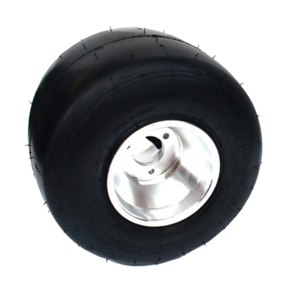 Complete Racing Go Kart Wheel and Tire Set - 5" Slick Tires Rear 11x7.10-5 with Aluminum Rims for ATV Quad Buggy and Drift Trike