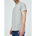 thumbnail image 2 of SSLR Henley Shirts for Men Casual Short Sleeve T Shirts Solid Colors Cotton tshirts, 2 of 7