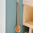 thumbnail image 3 of Updated Modern Version Toilet Bowl Brush, Natural Coconut Fiber Brush Head and Beechwood Handle for Bathroom - Sturdy, Deep Cleaning,Toilet Cleaning with Hanging Hook, 3 of 8