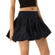 thumbnail image 2 of Minifalda Acampanada de Cintura Alta con Volantes para Mujer, Estilo Urbano Negro L, 2 of 10