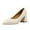 Beige, variant on Ladies British Style Solid Heels for Wide Feet Adapt Shoes Color Leather Pointed Thick Chunky Platform Shoes Womens Closed Toe Shoes High Heeled Casual Shoes Italian Shoes for Women Dancing