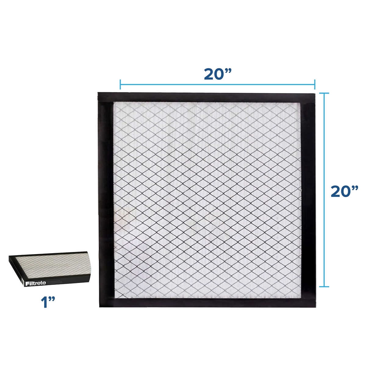 3M 2500 Series Filtrete 1" Filter, 20 x 20 x 1 (Pack of 4)