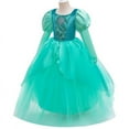 thumbnail image 3 of Girls Princess Mermaid Dress Up Costume with Accessories, 3 of 7