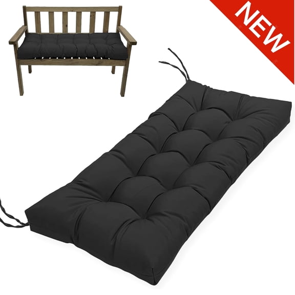 Bxaolu Outdoor Bench Cushion, 39.5x19.7 Inch, Waterproof Bench Cushion for Outdoor/Indoor Furniture, Tufted Patio Bench Seat Cushion, Fade Resistant Outdoor Cushions for Porch Swing Couch