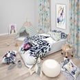 thumbnail image 1 of Designart 'Ferocious Snow Leopard Face - Modern Duvet Cover Set, 1 of 2