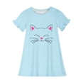 thumbnail image 3 of RXIRUCGD 2025 Vêtements d'Été pour Enfants 3-12 Ans Mode Imprimée Pyjama Rêveur Mi-Mollet Chemise de Nuit, 3 of 3