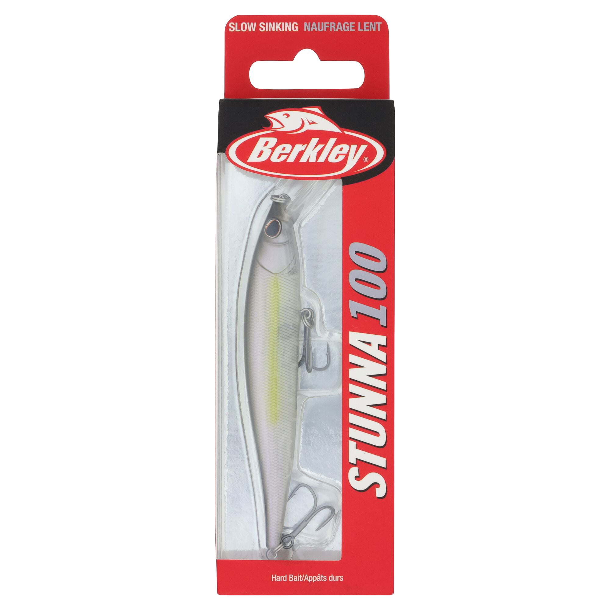 Berkley Stunna, 3 in, Jerkbaits, Stealth Shad (1 Count)