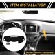 thumbnail image 2 of Cubierta de tablero Unique Bargains para Mitsubishi Triton L200 2015-2020, alfombrilla de tablero con pegatina, cubierta de consola central de poliéster, alfombra negra, 2 of 6