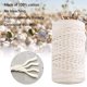 thumbnail image 4 of Manualidades DIY Colgadores de plantas 109 yardas Cordón de macramé natural de 3 mm con 60 piezas de cuentas de madera 6 piezas de anillo de madera y 4 piezas de palo de madera, 4 of 8