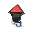 thumbnail image 4 of Botón de empuje para juegos 39x39x39 Triángulo 12V Interruptor de botón iluminado LED con microswitch para arcade video rojo 1 pieza, 4 of 5