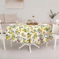 thumbnail image 6 of Pink Rectangle Tablecloth, Rose Flower Printed Tablecloth, Spring Summer Waterproof Floral Tablecloth 60x84inch, Suitable for Indoor and Outdoor, Holiday Kitchen Restaurant and Party, 6 of 6
