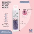 thumbnail image 3 of Miyuki Delica Seed Beads – Size 11/0, DB1810, Dyed Purple Silk Satin, 6.8 g, Approx. 1360 Pcs, 3 of 7