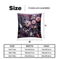 thumbnail image 5 of Fragmented Flowers Luxurious Velvet Throw Pillow Inserts with Unique Patterns - Set of 2 (16x16, 18x18, 20x20 Inches) for Bed, Chair Pillow Covers for Any Occasion, 5 of 6