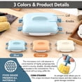 thumbnail image 6 of Microwave Corn Steamer with Lid and Handle for Easy Cooking Corn On The Cob Dishwasher Safe Food Grade Kitchen Dorm, 6 of 6