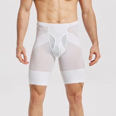 

Panties Clearance Men Abdomen Pants Thin Buttocks Slimming Pants Pressure Pants Skinny Shaping Pants White L