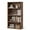 Rust Brown, variant on CONCETTA 4 Shelf Bookcase, 42 Inch Tall Floor Standing Open Bookshelf for Home Office and Living Room, White